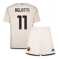 AS Roma Andrea Belotti #11 Vonkajší Detský futbalový dres 2023-24 Krátky Rukáv (+ trenírky)